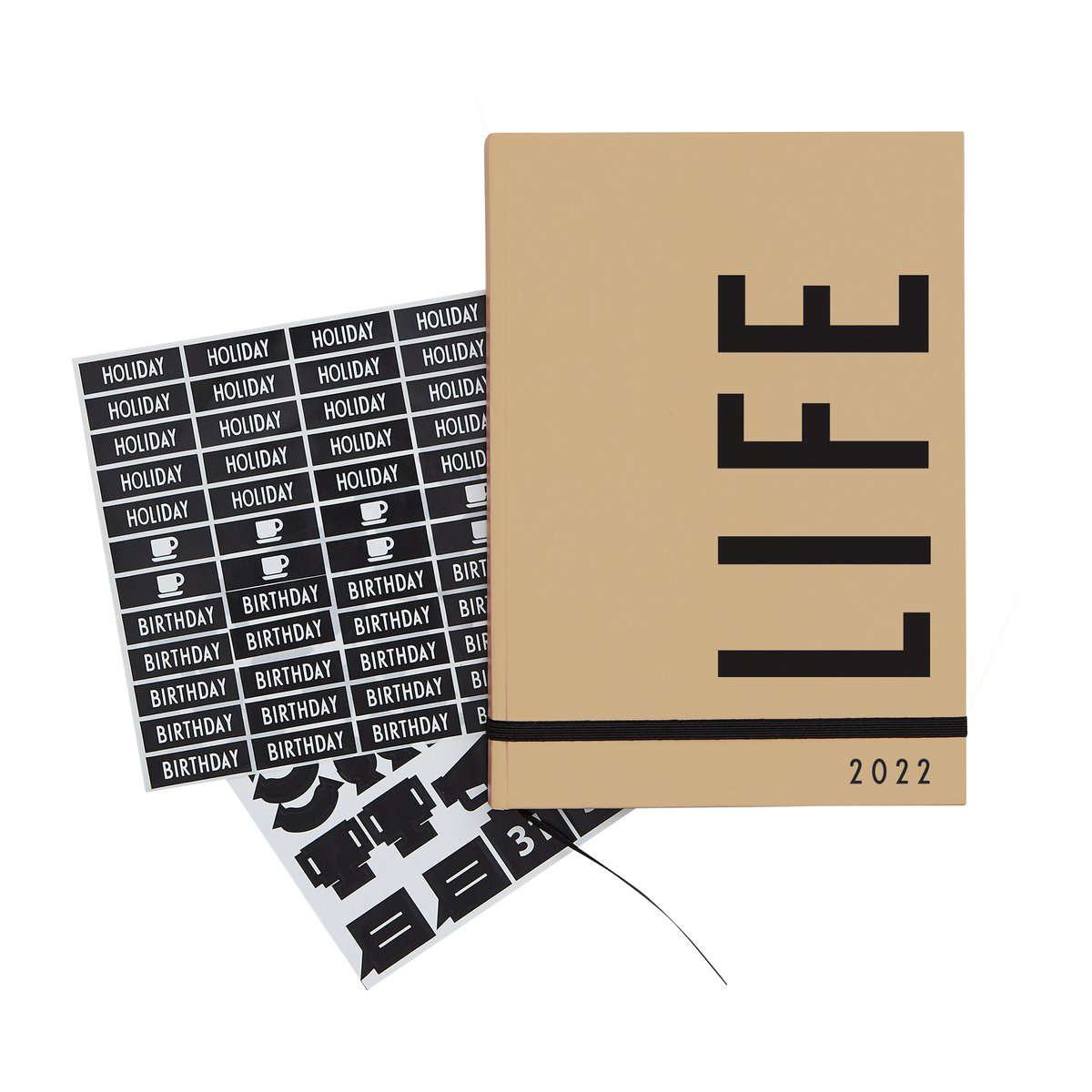 Design Letters kalender 2022 Beige | Skandinavisk Design | Kalender & Anteckningsblock | Beige
