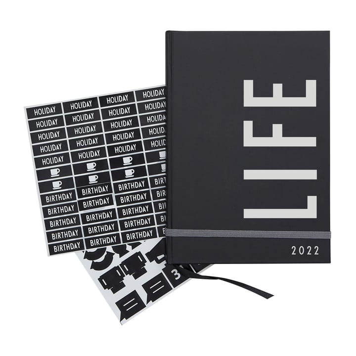 Design Letters kalender 2022 - Black - Design Letters