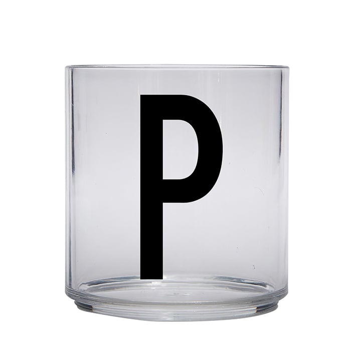 Design Letters Kids glas P | Skandinavisk Design | Dricksglas | Transparent