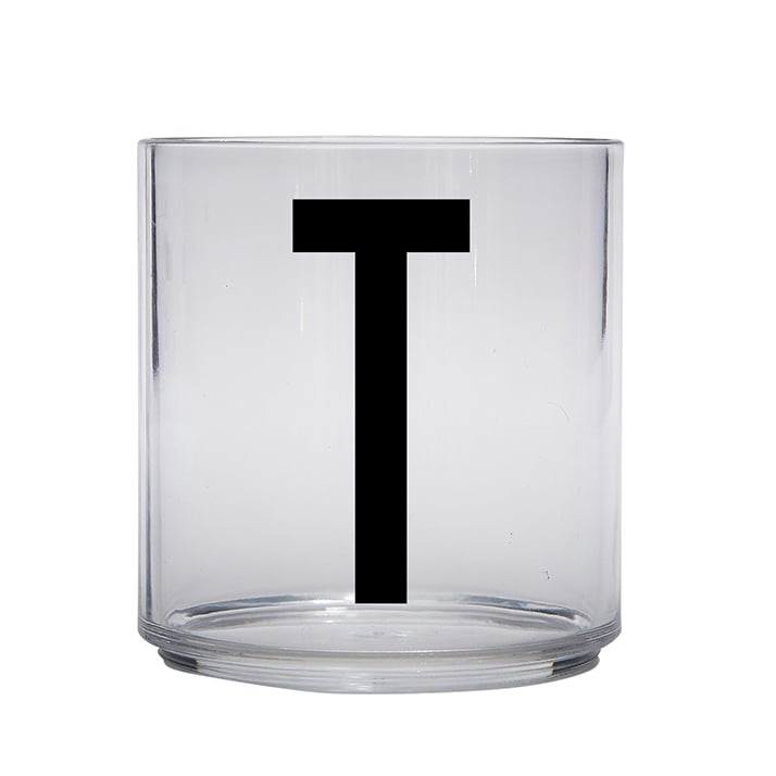 Design Letters Kids glas T | Skandinavisk Design | Dricksglas | Transparent