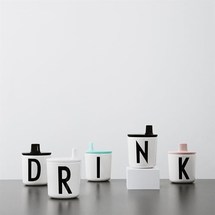 Design Letters lock till melaminkopp, svart Design Letters