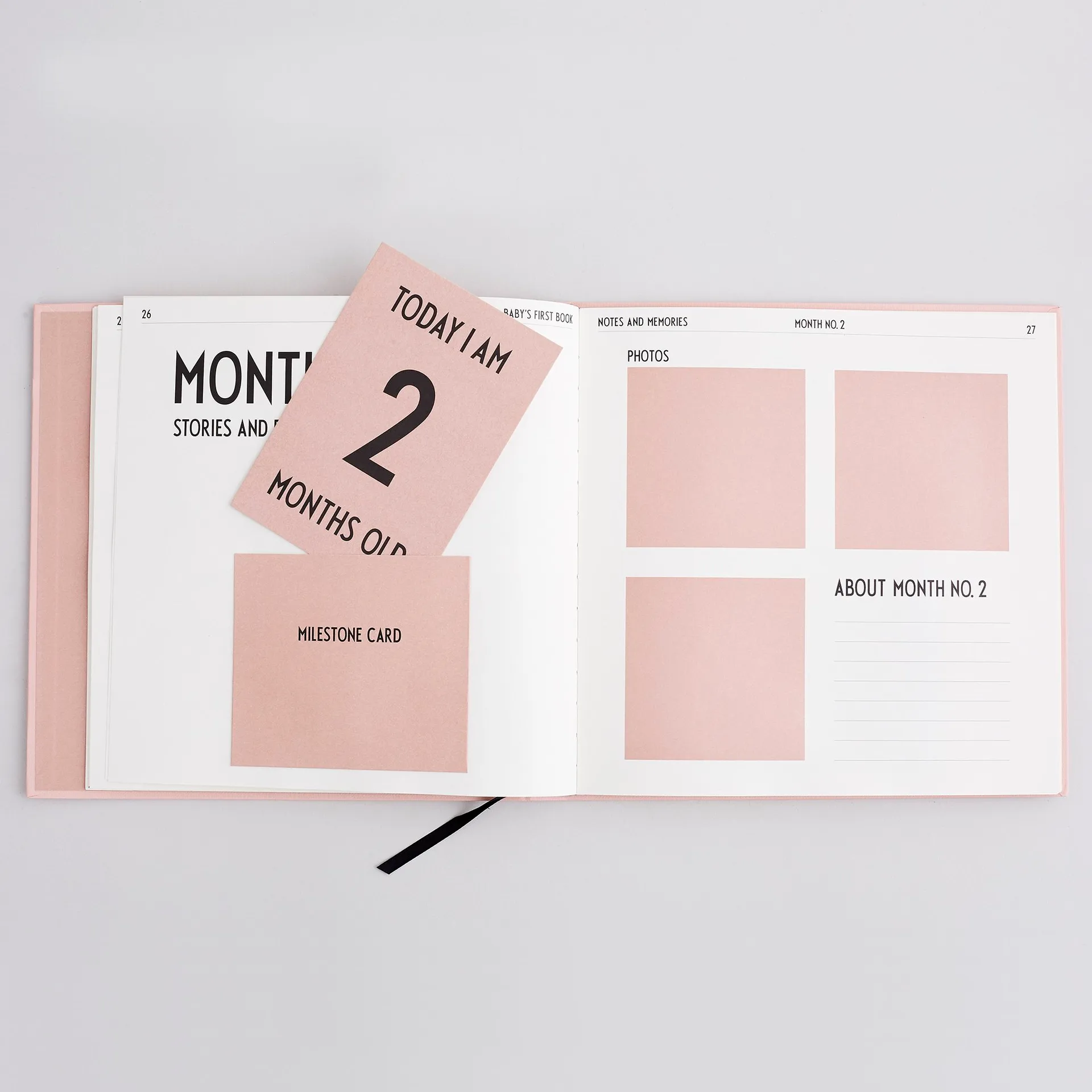 Design Letters Mitt första år bok, Nude Design Letters