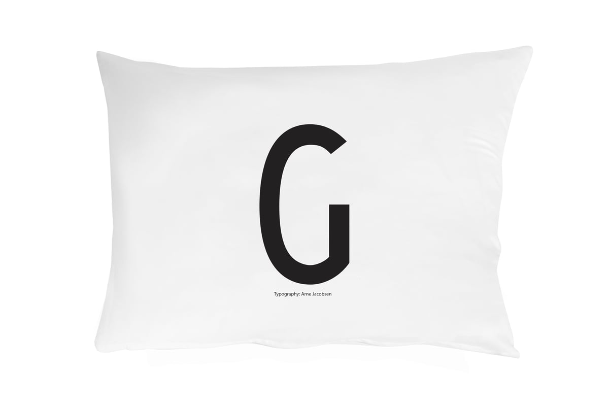 Design Letters örngott 70x50 cm G | Skandinavisk Design | Örngott | Vit