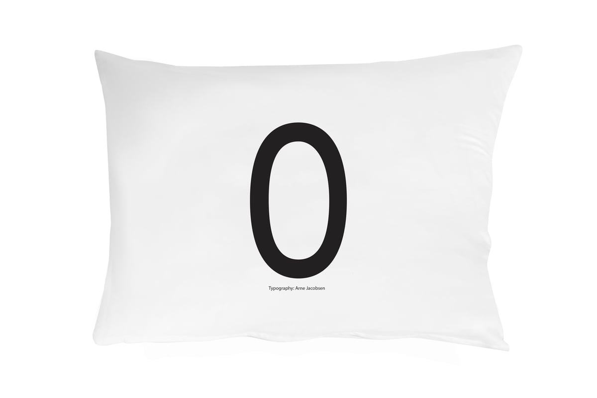 Design Letters örngott 70x50 cm O | Skandinavisk Design | Örngott | Vit