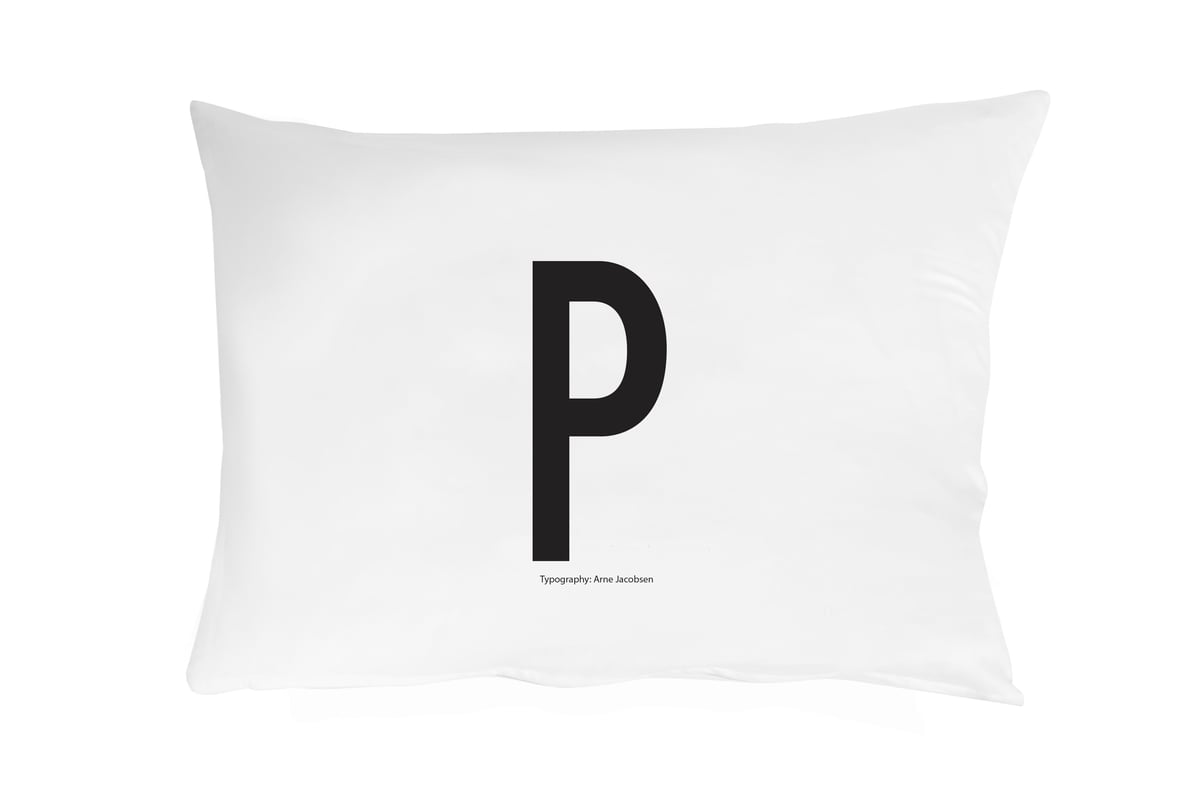 Design Letters örngott 70x50 cm P | Skandinavisk Design | Örngott | Vit
