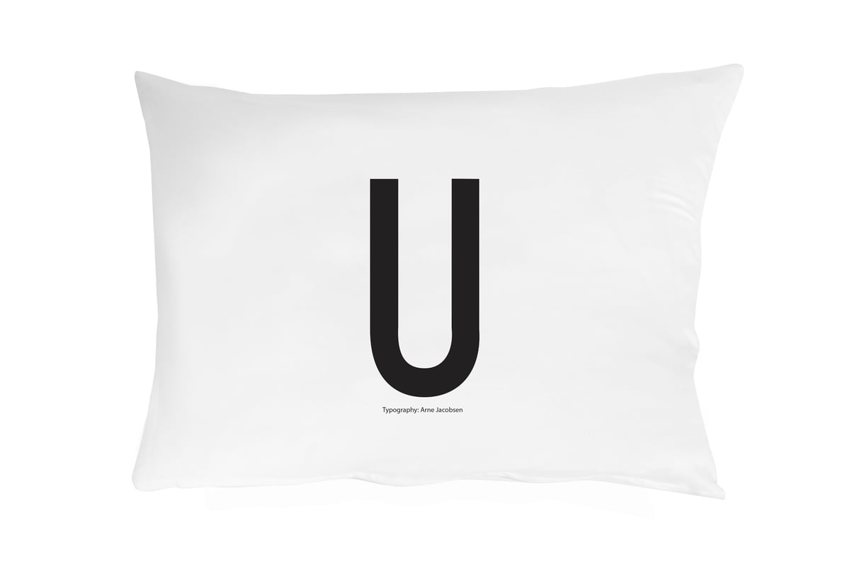 Design Letters örngott 70x50 cm U | Skandinavisk Design | Örngott | Vit