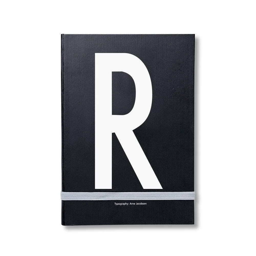 Design Letters personlig anteckningsbok, R Design Letters