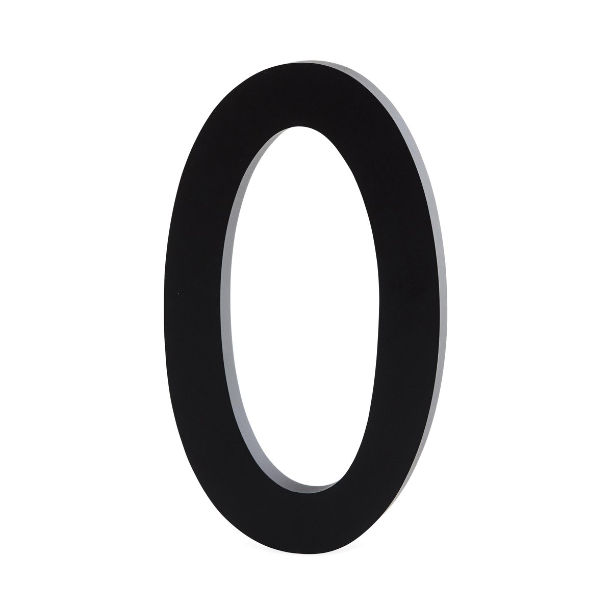 Design Letters siffror aluminium 100 mm 0 | Skandinavisk Design | Barnrumsinredning | Svart