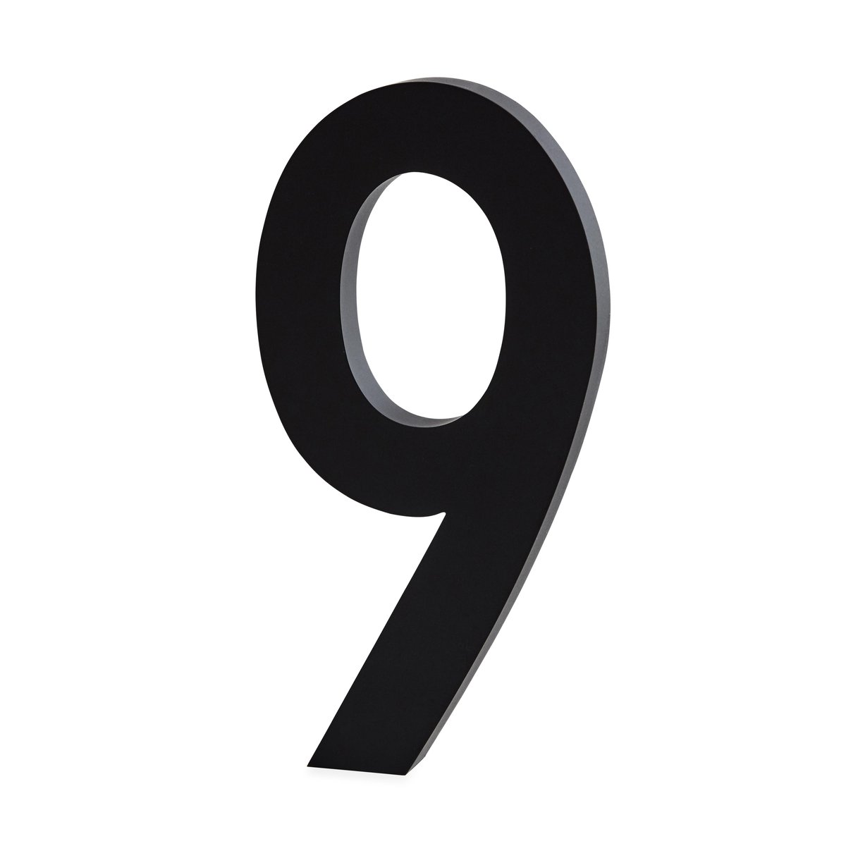 Design Letters siffror aluminium 100 mm 9 | Skandinavisk Design | Barnrumsinredning | Svart
