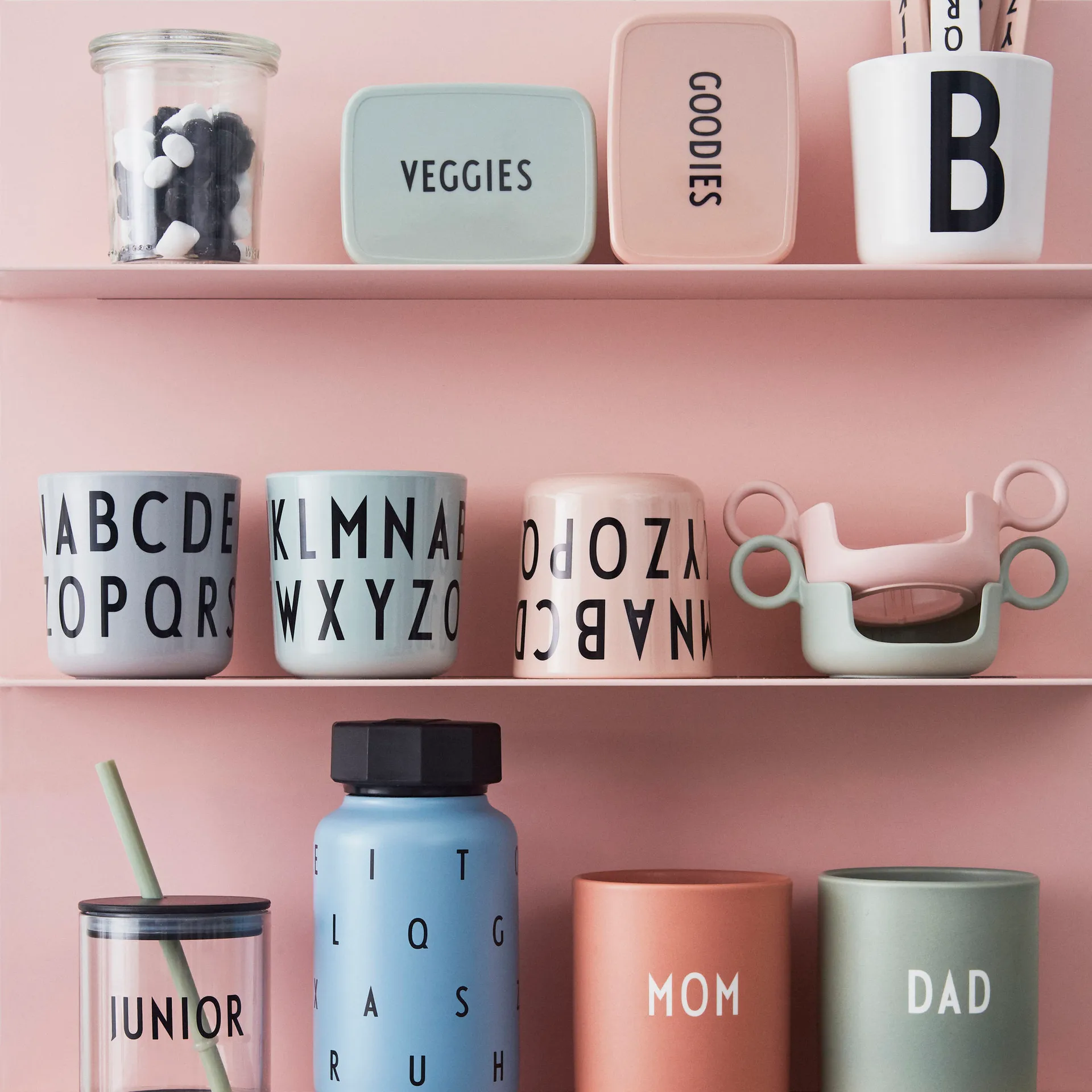 Design Letters snack box till lunchlåda, Nude Design Letters
