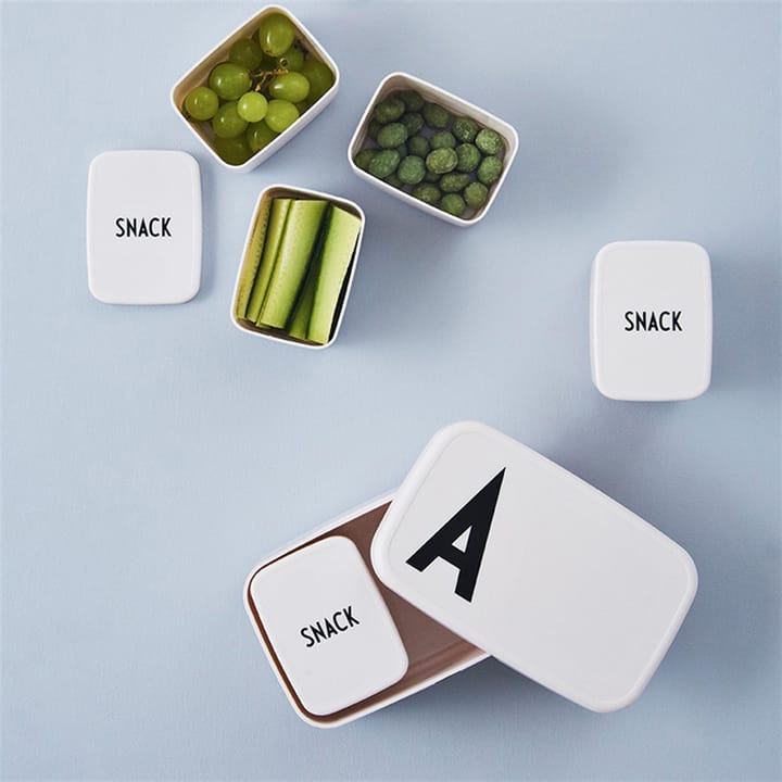 Design Letters snack box till lunchlåda - vit - Design Letters