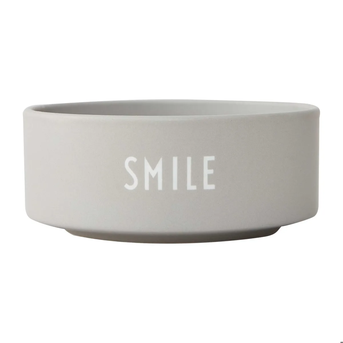 Design Letters Design Letters snacksskål Ø12 cm Smile-grey