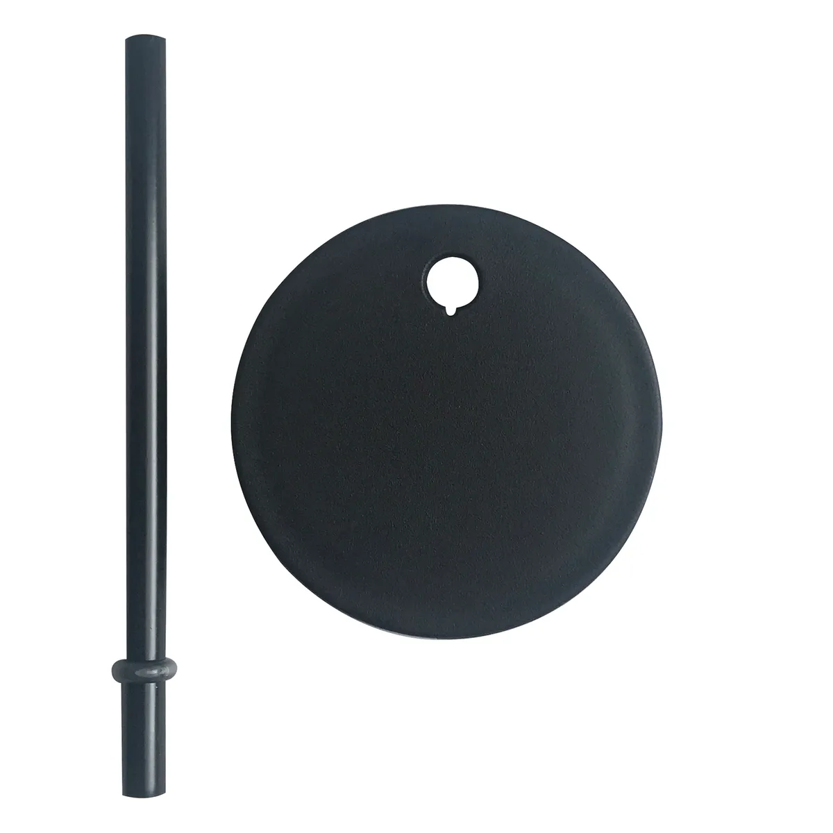 Design Letters Design Letters sugrör med lock Svart