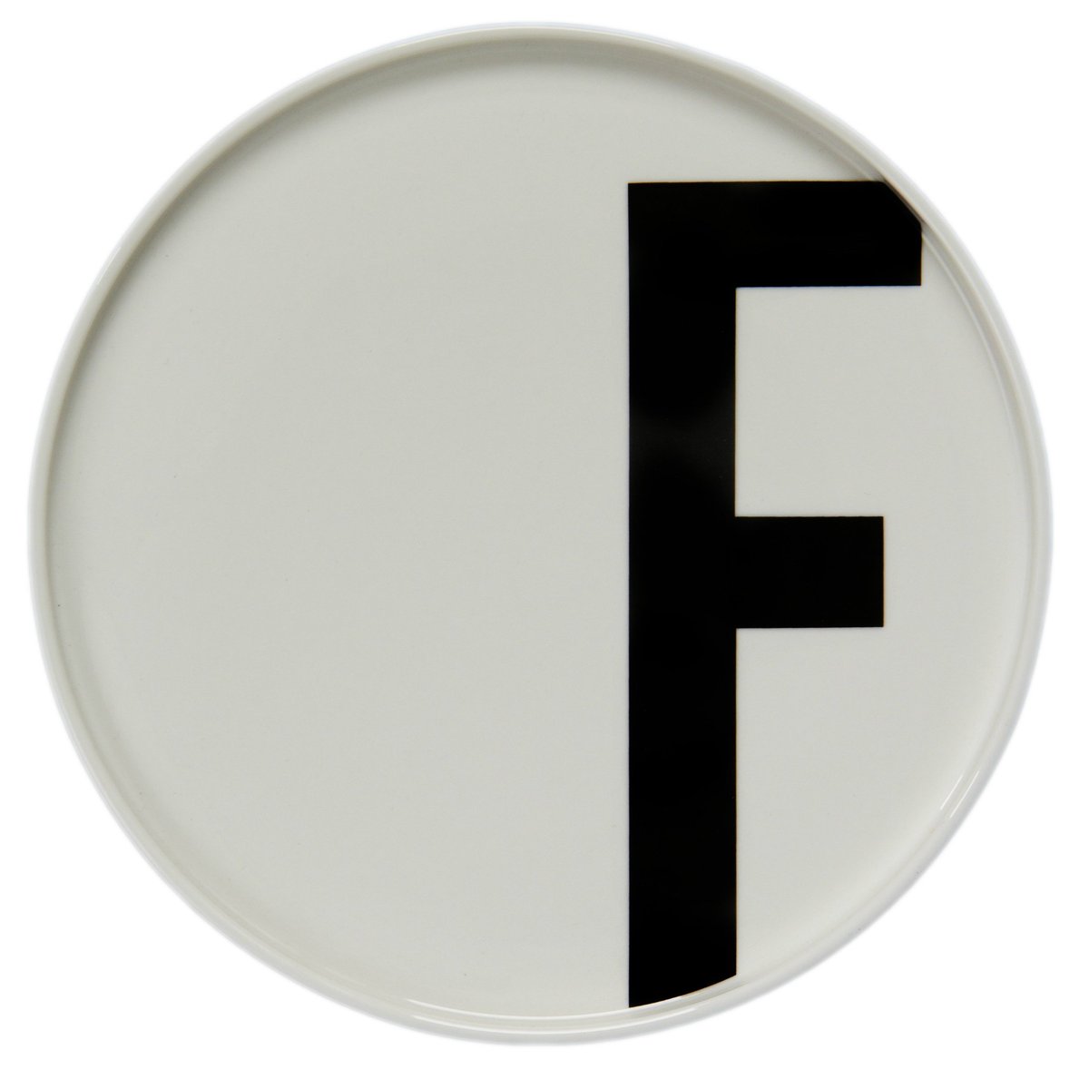 Design Letters tallrik F | Skandinavisk Design | Assietter | Vit