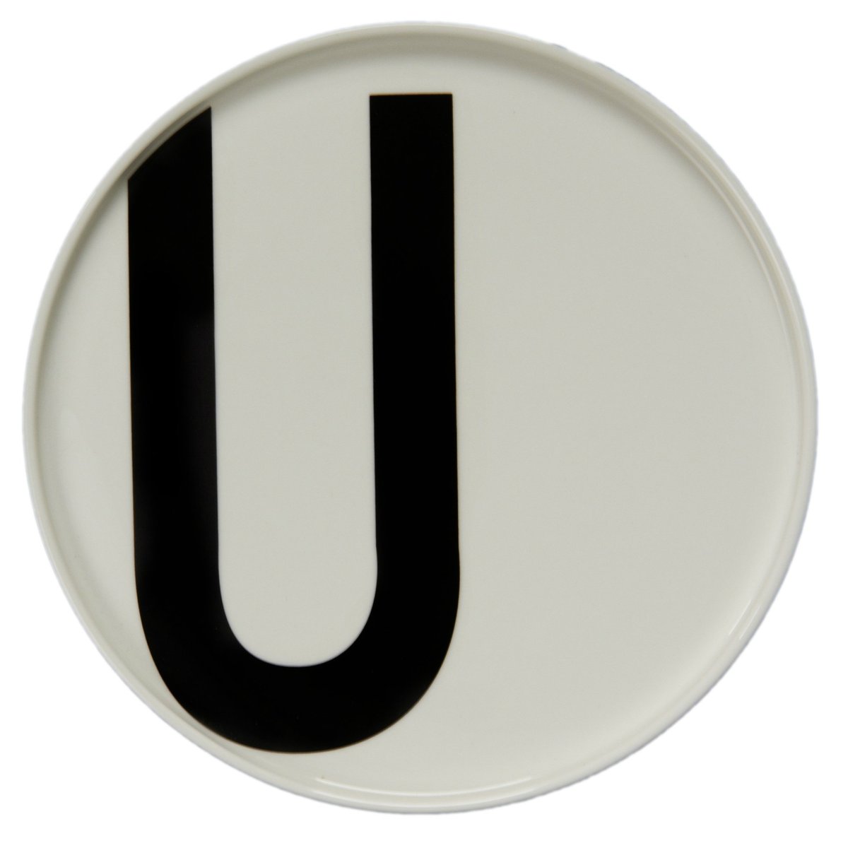 Design Letters tallrik U | Skandinavisk Design | Assietter | Vit