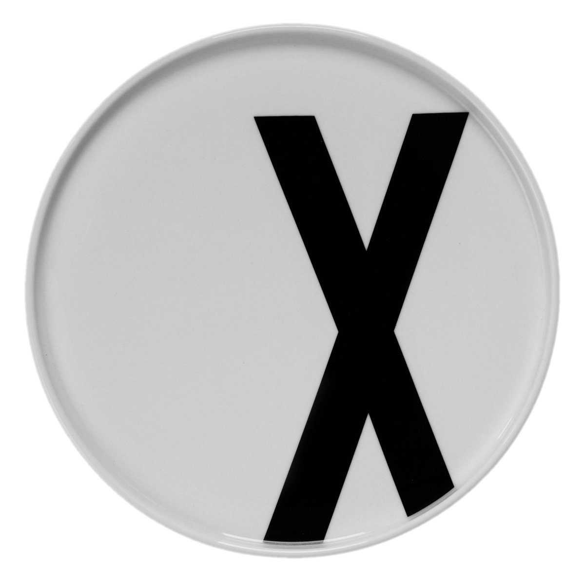 Design Letters tallrik X | Skandinavisk Design | Assietter | Vit