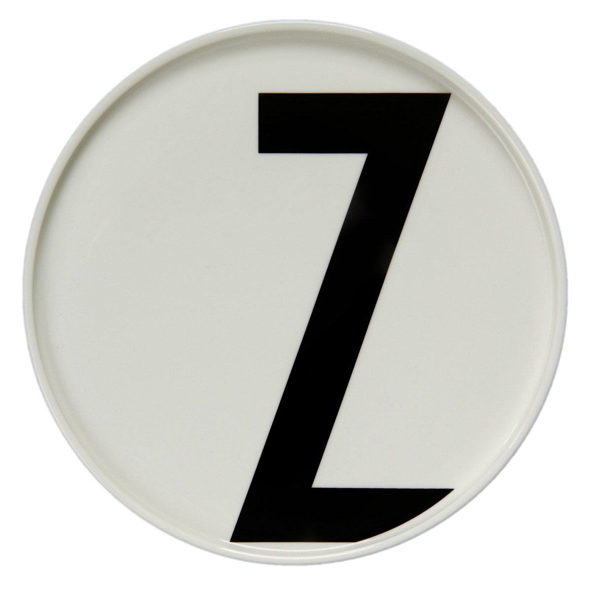 Design Letters tallrik Z | Skandinavisk Design | Assietter | Vit
