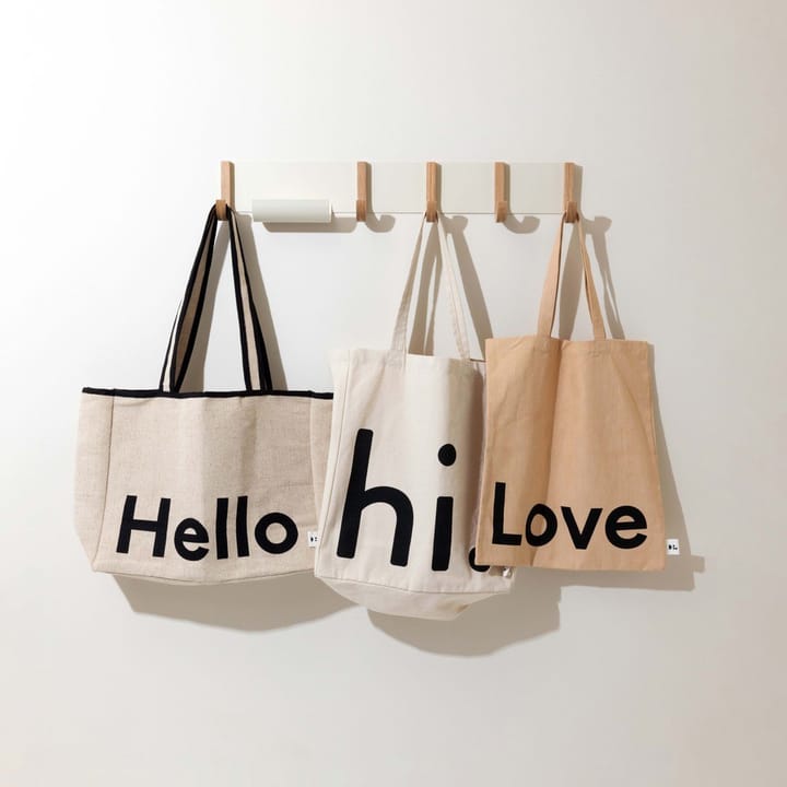 Design Letters Tote bag väska, Love-beige Design Letters