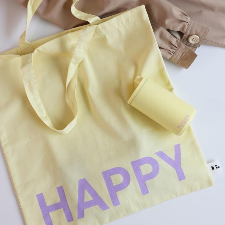 Design Letters Tote bag väska - Yellow-pink - Design Letters