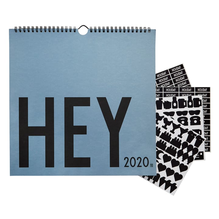 Design Letters väggkalender 2020 - Blå - Design Letters