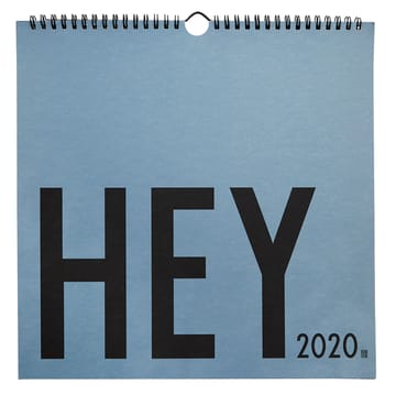 Design Letters väggkalender 2020 - Blå - Design Letters