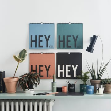 Design Letters väggkalender 2020 - Blå - Design Letters