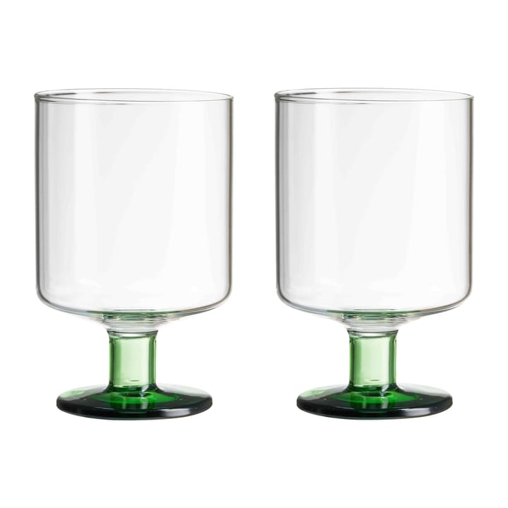 Generous vinglas 30 cl 2-pack - Clear-green - Design Letters