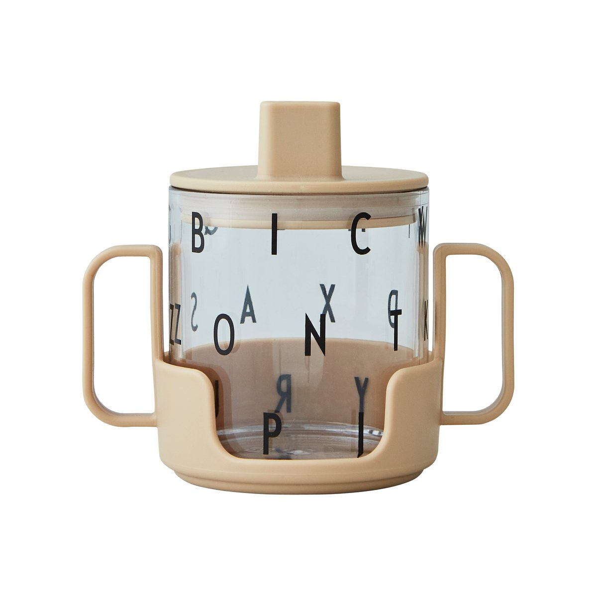 Design Letters Grow with your cup kopp Beige | Skandinavisk Design | Barnserviser | Beige