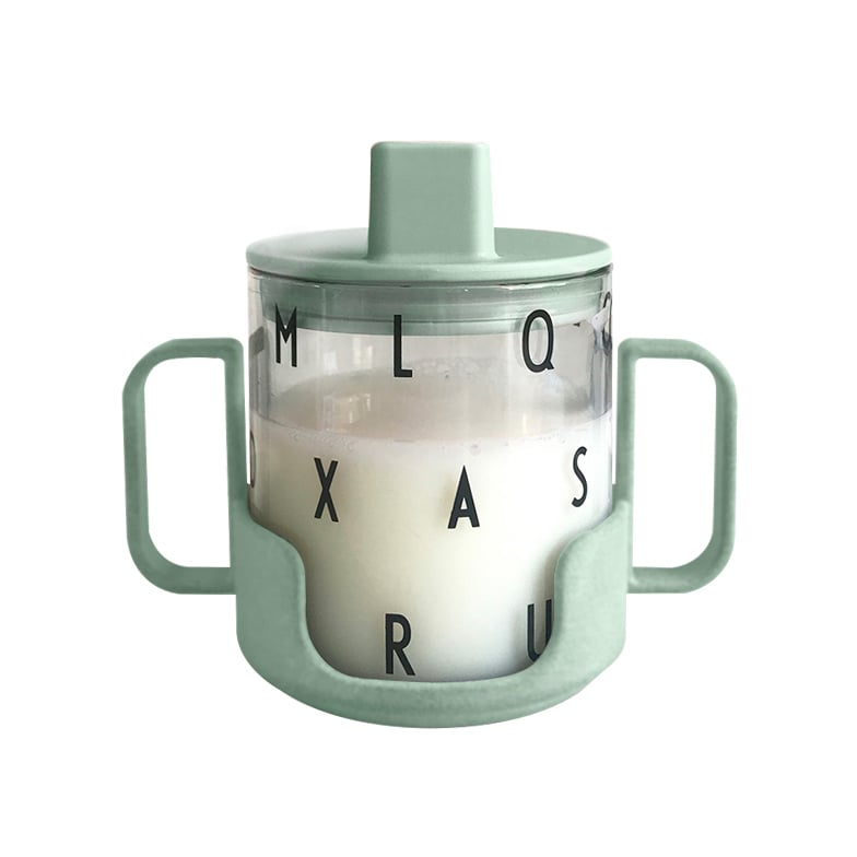 Design Letters Grow with your cup kopp Grön | Skandinavisk Design | Barnserviser | Grön