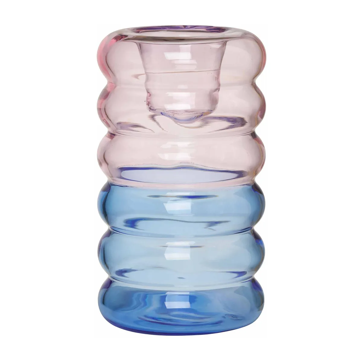 Design Letters Hoop ljusstake Ø3,5x9 cm Pink-blue