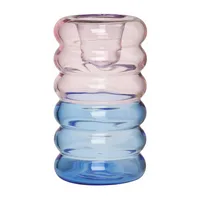 Design Letters Hoop ljusstake Ø3,5x9 cm Pink-blue