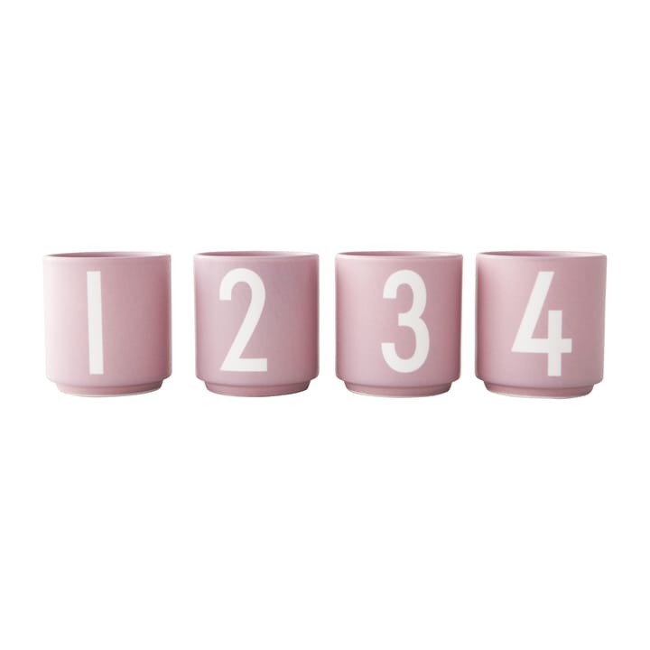 Mini Cups kopp set om 4 - Lavender - Design Letters