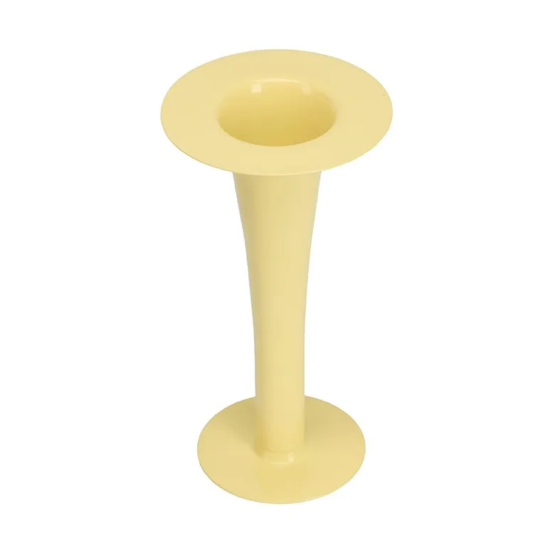 Trumpet 2-i-1 vas och ljusstake 24 cm, Yellow Design Letters