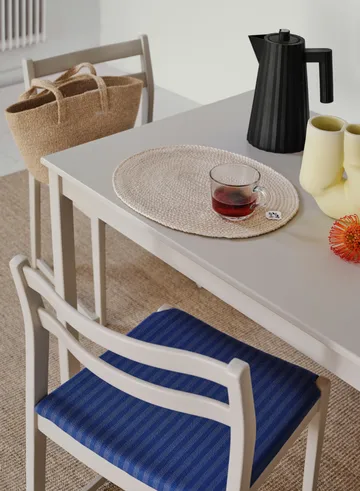 Braided bordstablett oval - Ivory - Dixie