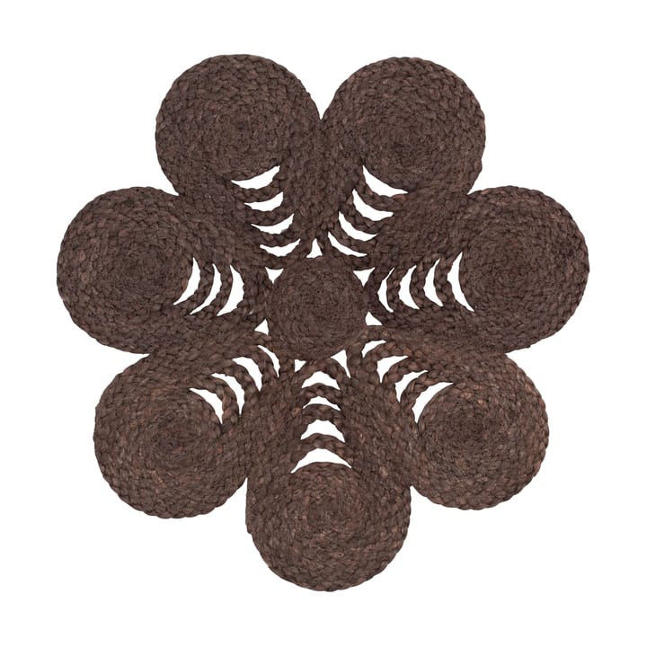 Elin bordstablett anemone Ø40 cm - Coffee - Dixie