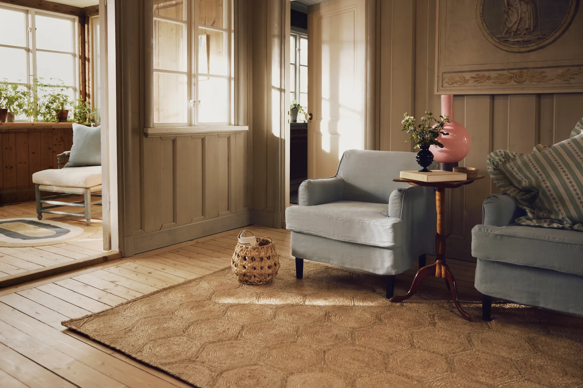 Elin matta, Honey comb natural, 160x230 cm Dixie