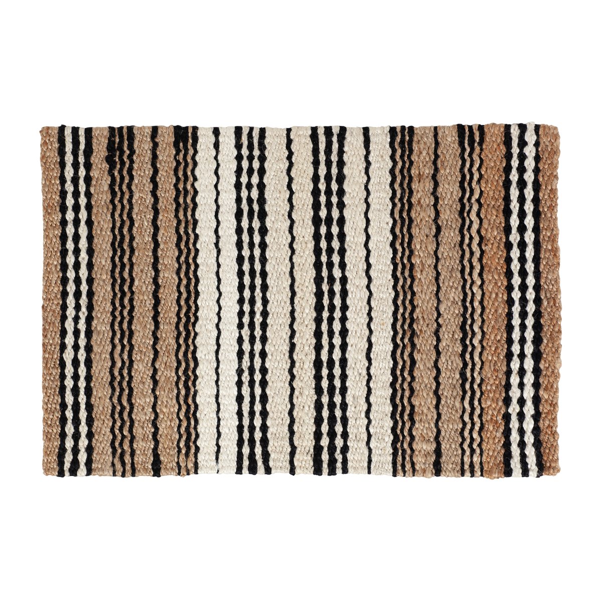 Dixie Elin striped dörrmatta Naturmix, 60x90 cm | Skandinavisk Design | Dörrmattor | Beige