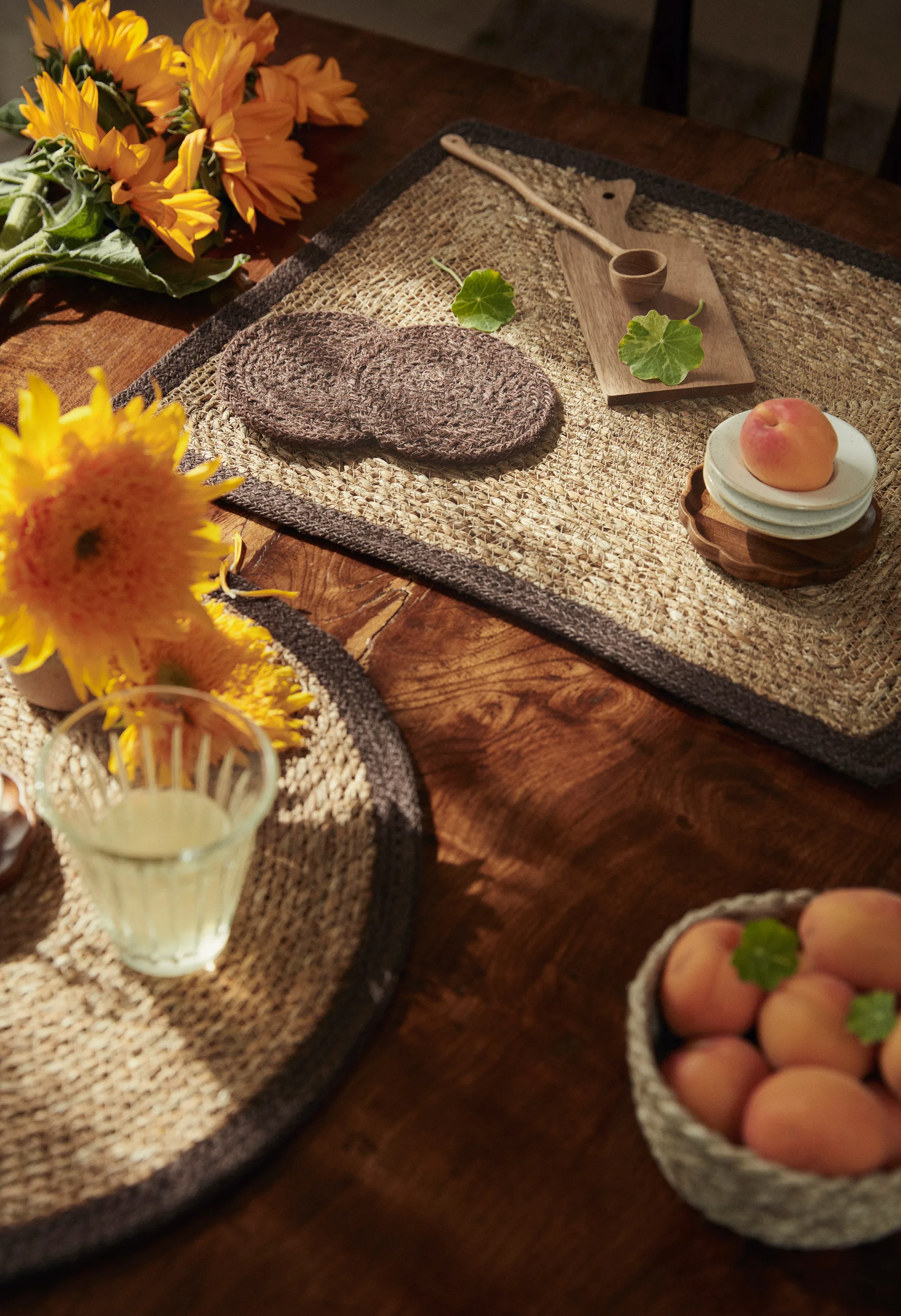 Ella glasunderlägg Ø10,5 cm 6-pack, Pure brown Dixie