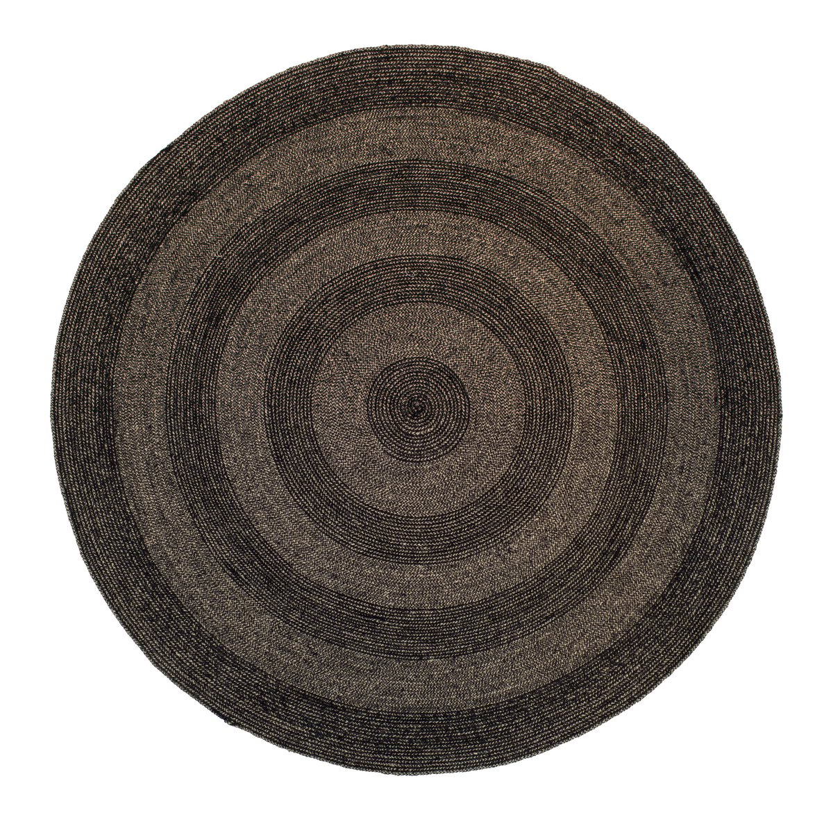 Dixie Ella jutematta 150 cm Svart-natur | Skandinavisk Design | Jutemattor | Svart