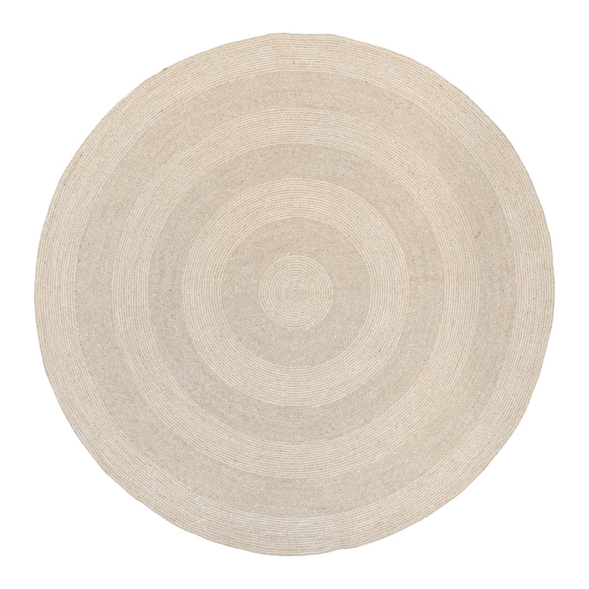 Dixie Ella jutematta 150 cm Vit-natur | Skandinavisk Design | Jutemattor | Vit