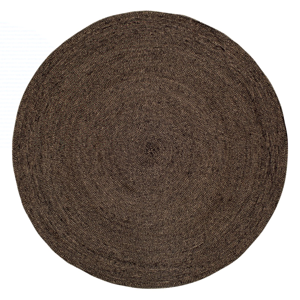 Dixie Ella matta 125 cm Svart-natur | Skandinavisk Design | Runda mattor | Svart