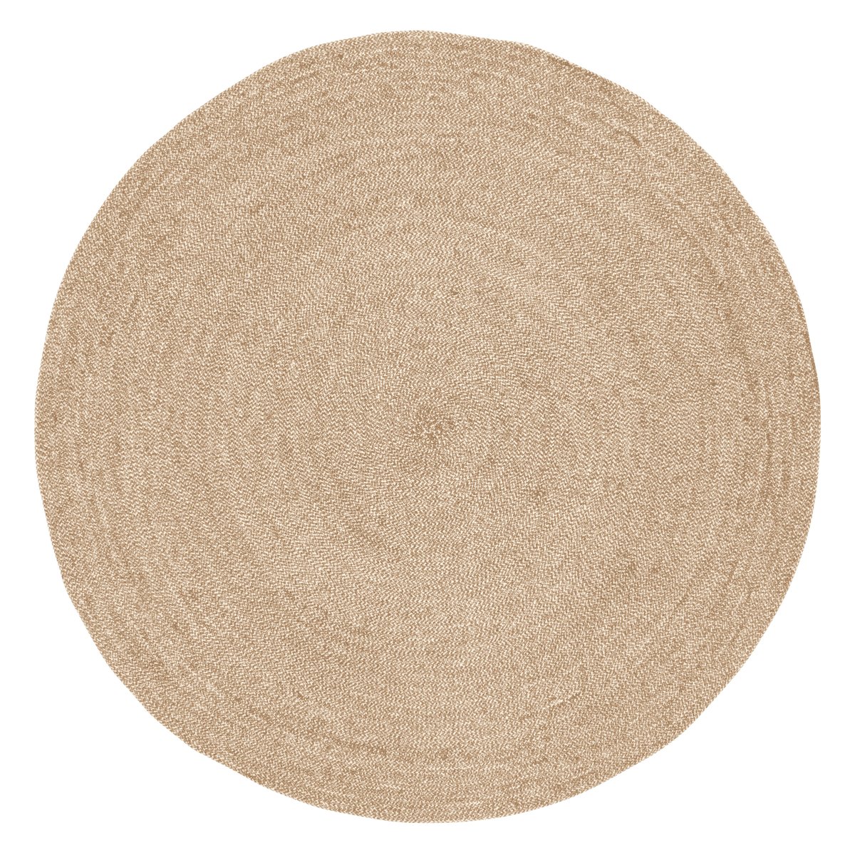 Dixie Ella matta 125 cm Vit-natur | Skandinavisk Design | Runda mattor | Beige
