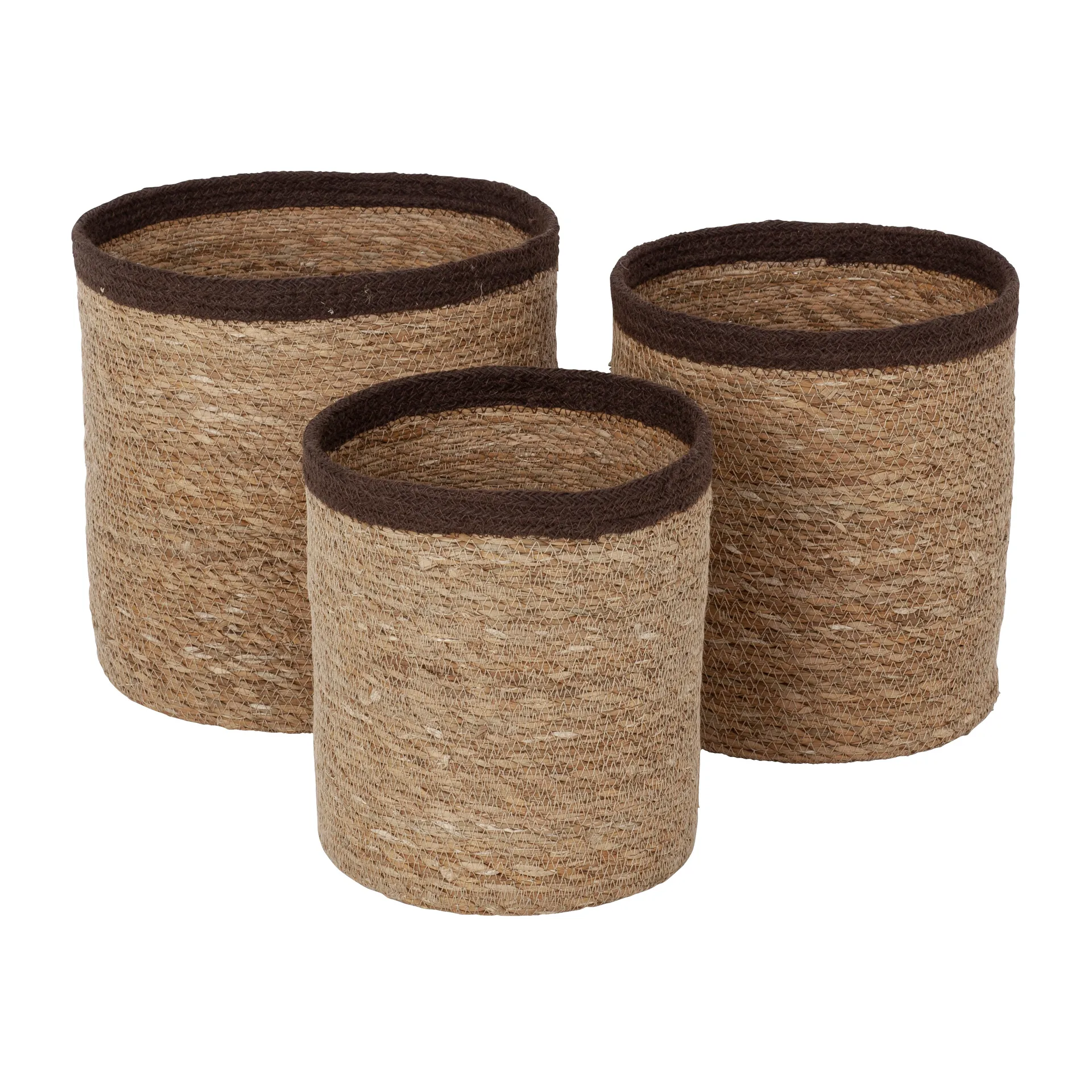 Emil förvaringskorg 3-pack large, Natur-brun Dixie