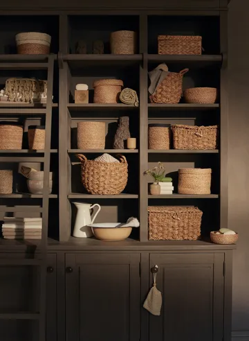 Esther förvaringskorg 2-pack - Natur - Dixie