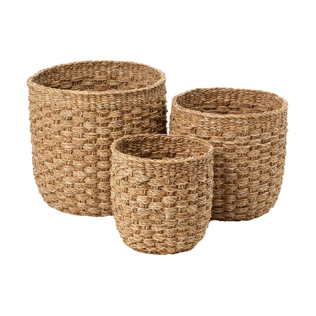 Dixie Esther förvaringskorg 3 delar Natural | Skandinavisk Design | Förvaringskorgar | Brun