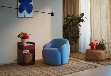 Freja jutematta rutig 160x230 cm - Natural-dark grey - Dixie