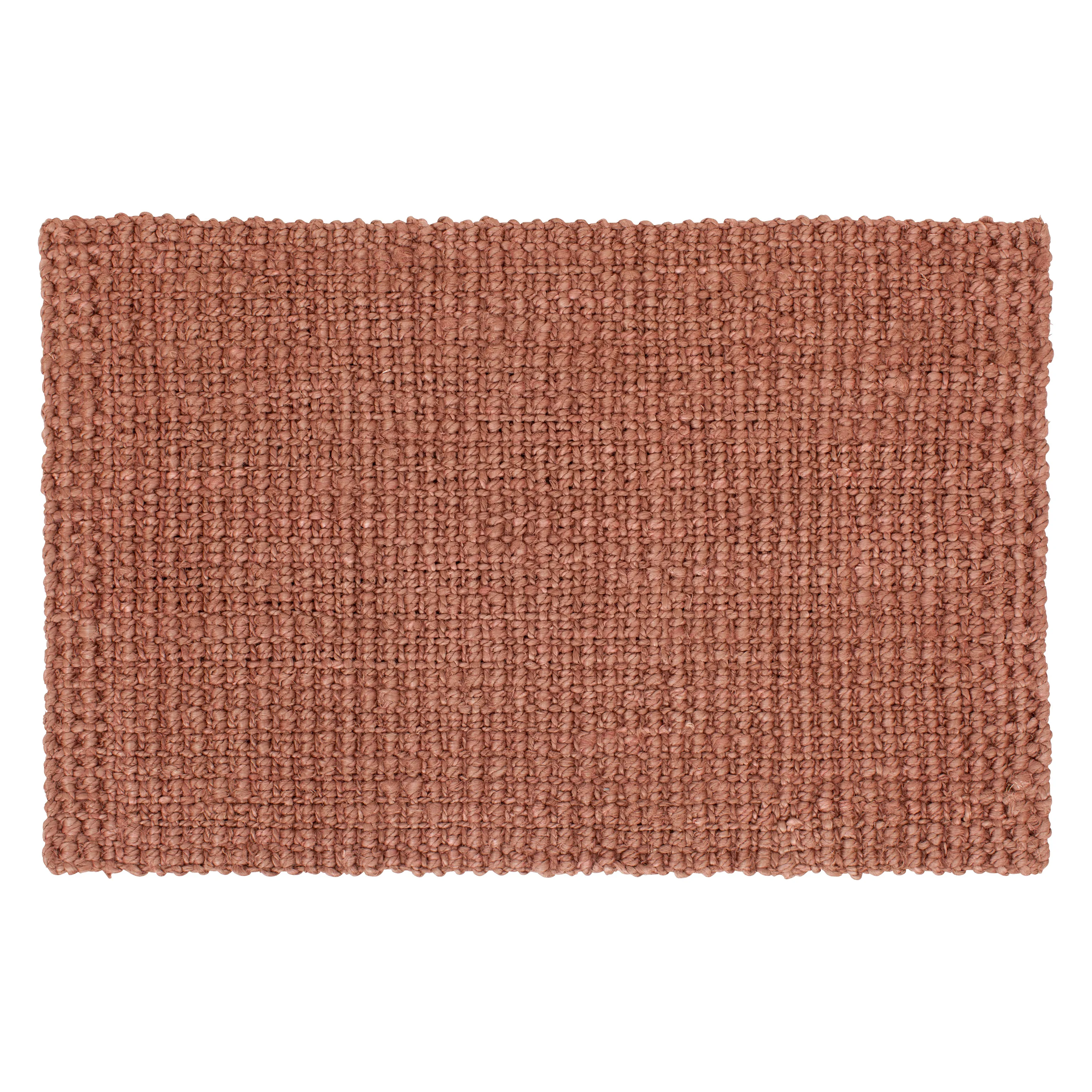 Jute dörrmatta old rose, 60x90 cm