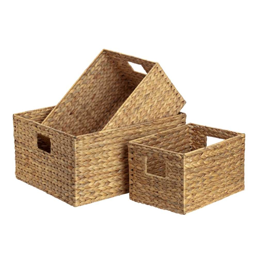 Dixie Korgar large 3 st Fishbone | Skandinavisk Design | Förvaringskorgar | Beige
