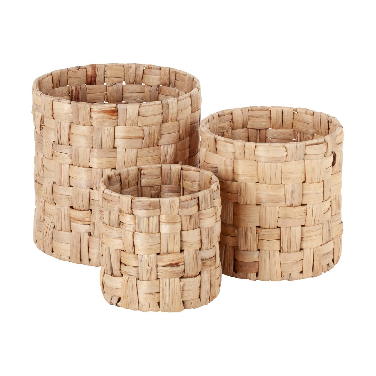 Dixie Lily cylinder panama förvaringskorgar 3 delar Natural