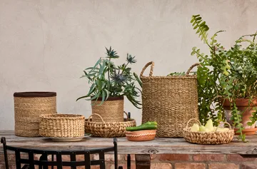 Lily korg med handtag 2 delar - Natural - Dixie